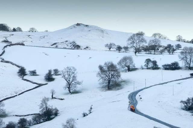Snow in the Peak District.