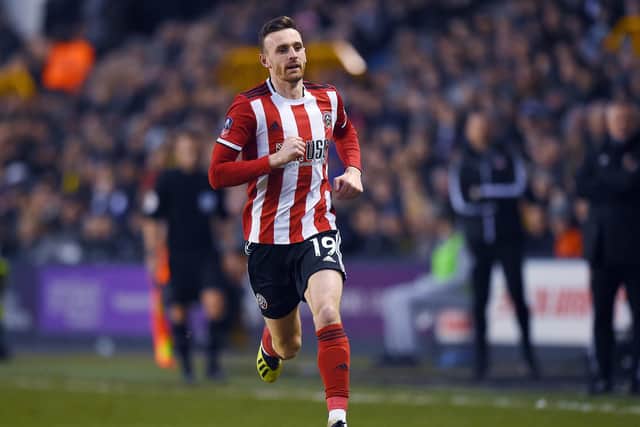 Jack Robinson in FA Cup action for Sheffield United: Robin Parker/Sportimage