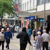 Sheffield's population has increased to 563,521, according to new figures from the Office for National Statistics. File photo of shoppers on The Moor in Sheffield city centre.