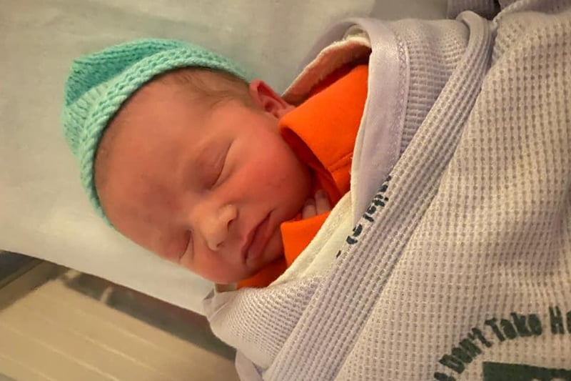 Danielle Josephine said: "My little boy was born on 14/1/21 and I was in labour for 21 minutes but I had to do it alone because of a positive covid test."