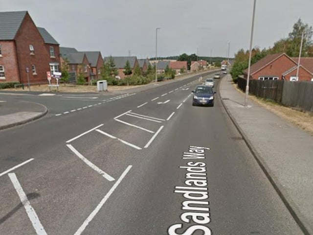 The A6117 joins Forest Town to Mansfield and recorded 64 accidents.
