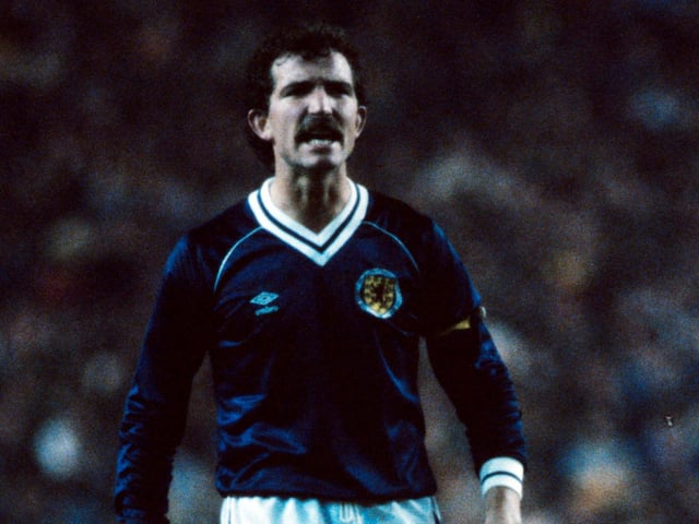 Another to have played in three World Cups, the former Liverpool and Sampdoria midfielder combined fierce tackling with composure and accuracy on the ball. A three-time European cup winner, Souness won 54 caps. Would go on to play for and manage Rangers.