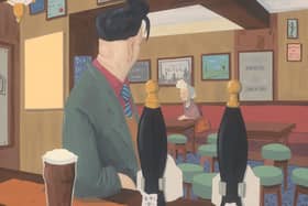 Famous Sheffield artist Pete McKee has unveiled plans for a show revealing the full backstory of the couple in one of his most iconic paintings. PIctured is one work, The Meeting