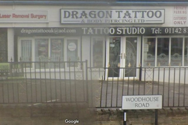 Dragon Tattoo Body Piercing & Laser Removal, Woodhouse Road. Google reviews rated 4.6 (from 219 reviews)