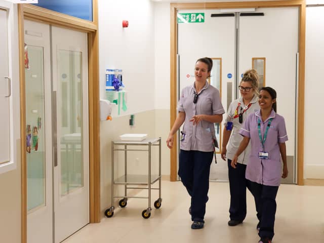 Sheffield Children’s Hospital is facing ‘unprecented demand’ in A&E over winter illnesses. Picture shows nursing staff at the children's hospital