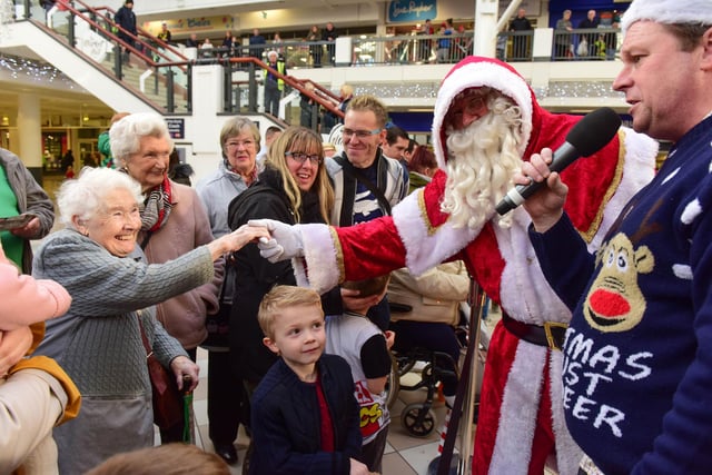 Santa Claus arrived in Hartlepool on his sleigh, parading through Middleton Grange Shopping Centre in 2017. Did you go and see him?