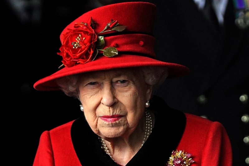 Queen Elizabeth II during a visit to HMS Queen Elizabeth at HM Naval Base, Portsmouth, ahead of the ship's maiden deployment. The visit comes as HMS Queen Elizabeth prepares to lead the UK Carrier Strike Group on a 28-week operational deployment travelling over 26,000 nautical miles from the Mediterranean to the Philippine Sea. Picture: Steve Parsons/PA Wire