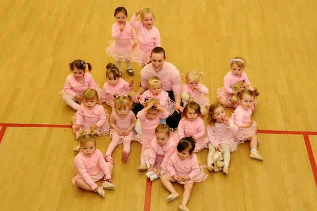Dance teacher Emma Landsbury and youngsters from her Ballet Bears Dance School. Remember this from 2012?