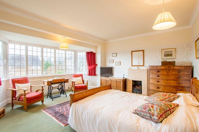 The property has five good bedrooms with splendid views from the front towards the Mayfield Valley.