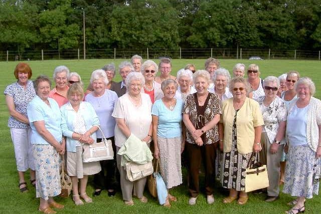 Members of Killamarsh W.I. and friends on their annual outing, which this year was to Denby Potteries back in 2009