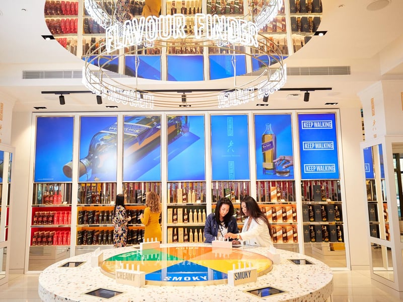 Diageo says the centre takes the concept of personalisation to a scale never before seen in a global drinks visitor experience.