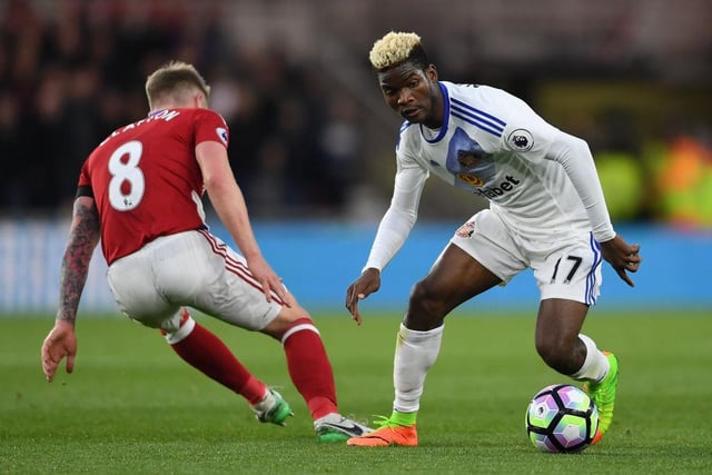 Reportedly Sunderland’s record signing, Ndong’s arrival coincided with Sunderland’s drop from the Premier League to League One - and his departure was far from amicable.