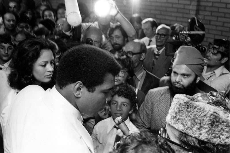 Did you get to see Muhammad Ali on his visit to the area? Photo: Freddie Muddit and thanks to www.southtynesidehistory.co.uk for their help.