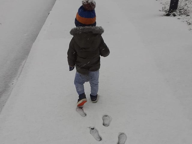The tiniest footprints in the snow. Shared by Magdalena Rynkiewicz.