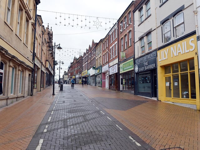 With non-essential shops, pubs and restaurants closed, Leeming Street is very quiet compared to the usual hustle and bustle.