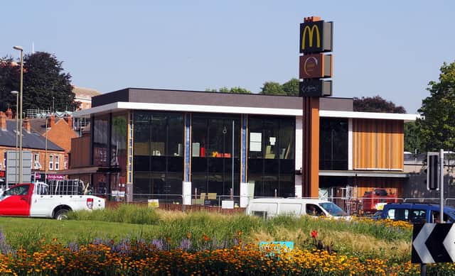 It won't be long until the town's new Golden Arches opens.