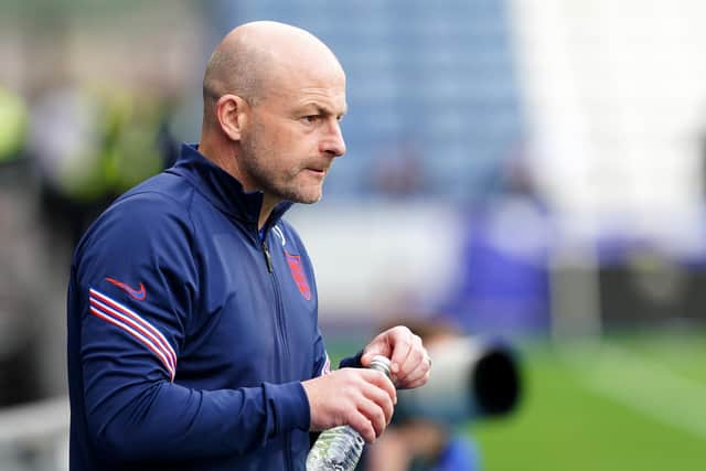 England head coach Lee Carsley on the touchline: Monday June 13, 2022.
