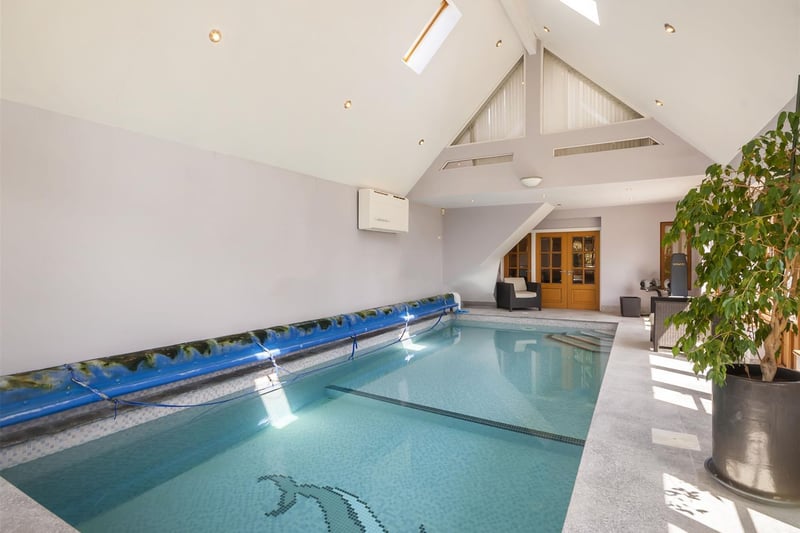 Make a splash in this lovely indoor pool