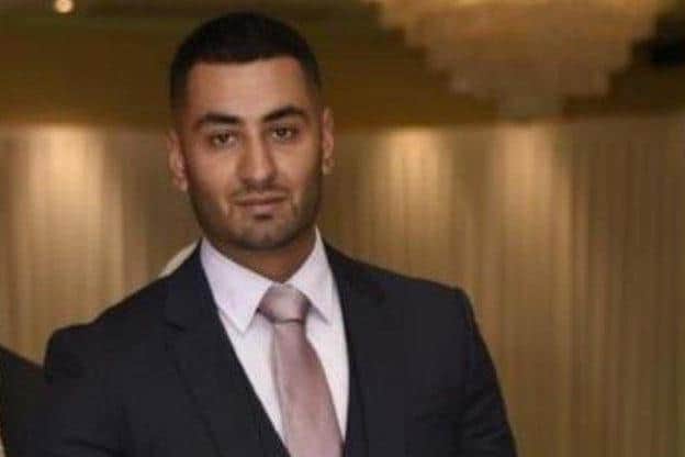 Pictured is deceased Sheffield solicitor Khuram Javed who died after he suffered gunshot wounds on a footpath, near Clough Road, in Sheffield.