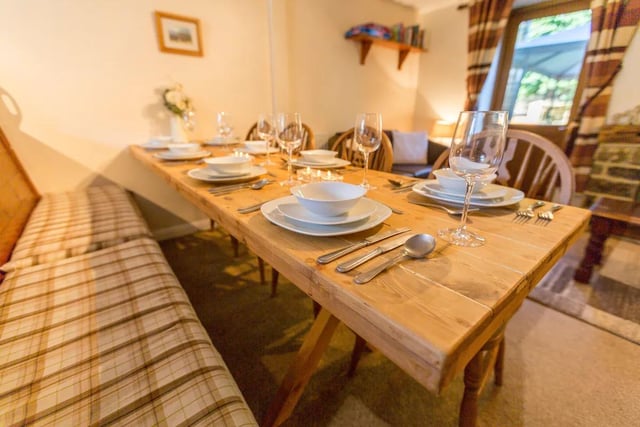 The rustic dining table will be a place for the whole family to get together.