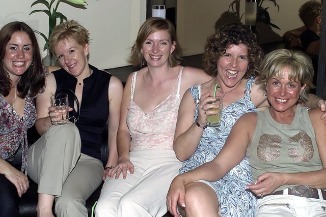Catherine, Clare, Sarah, Julie and  Marie out in Banus