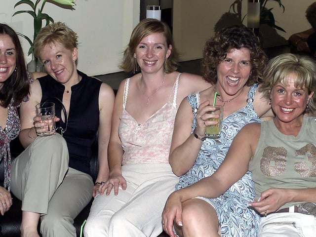 Catherine, Clare, Sarah, Julie and  Marie out in Banus