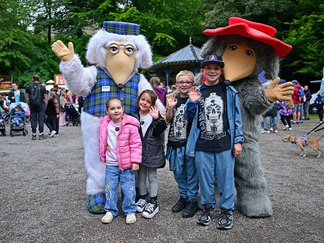 The Wombles joined fans in Derwent Gardens.