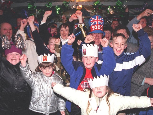 Residents from Sycamore Grove, Cantley, Doncaster at their Millennium street party.