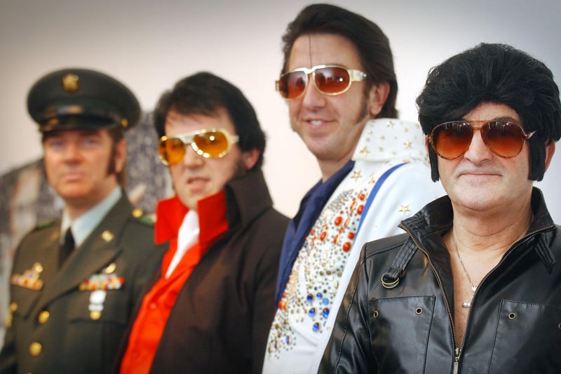 Four Elvis impersonators were pictured in 2005 as they took part in an exhibition in Sunderland. Does this bring back wonderful memories?