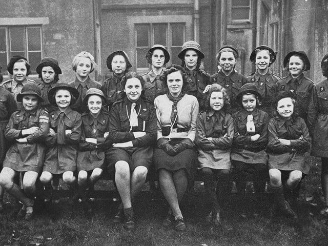 Sutton St Modwens Guides in 1942
