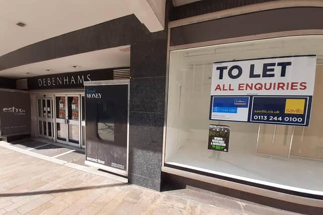 Estate agents are reporting a little interest in the former Debenhams.