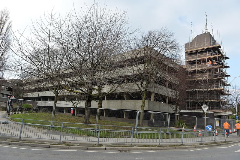 Chesterfield's multi-storey was flattened and a new one build in its place