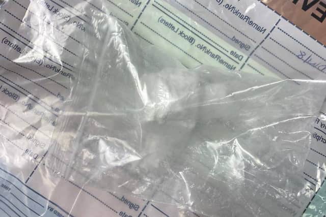 Cocaine seized by officers from South Yorkshire Police during a raid in High Green, Sheffield
