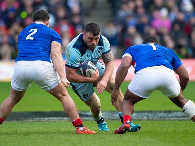 Key to Scotland's dominance of the scrum, which notably diminished when he came off.