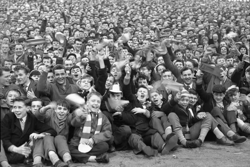 We don't know the date or the score. But it seems as though Sunderland fans were in far happier mood at this Roker Park home fixture.