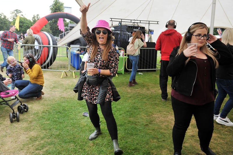 Saturday at the Vibration Festival in Falkirk. Silent Disco.