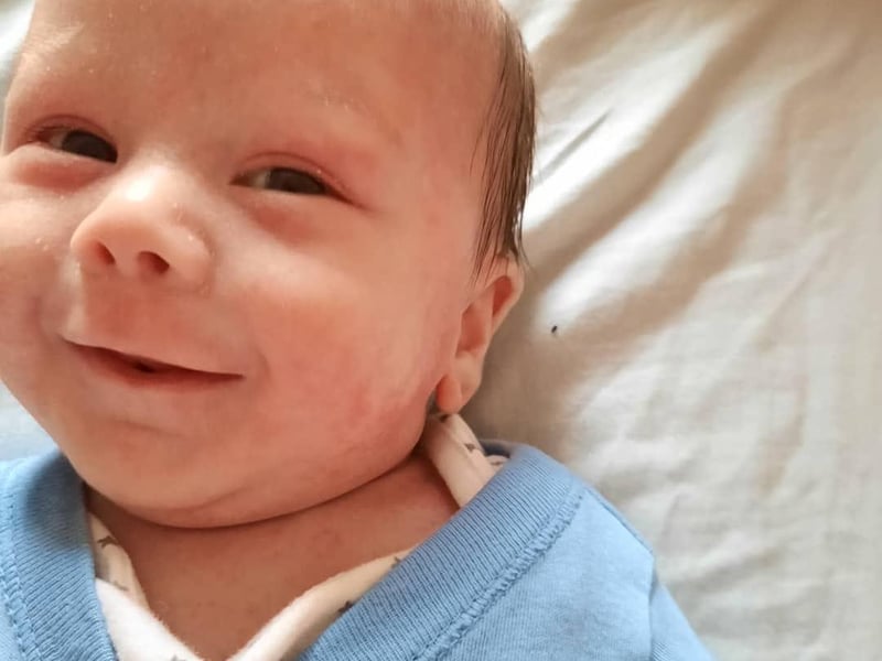 Megan Robson, said: "My First baby George Nicholas Bobeica born 18th December 2020 ( second lockdown) weighing 5lb13 now starting to laugh and smile love him to pieces."