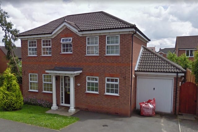 This four-bedroom, detached home on Sough Road, South Normanton, near Alfreton in the East Midlands, is on the market with Richard Savidge for offers in the region of £269,950 - close to the England average price in November 2020 of £266,742.