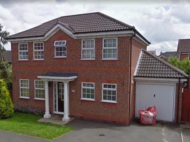 This four-bedroom, detached home on Sough Road, South Normanton, near Alfreton in the East Midlands, is on the market with Richard Savidge for offers in the region of £269,950 - close to the England average price in November 2020 of £266,742.