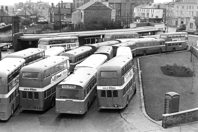 Hartlepool bus station in the early 1970s. Remember this?