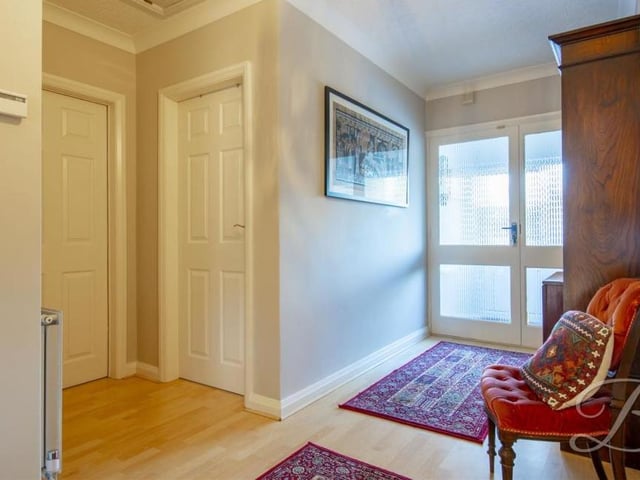 From the moment you step into the bungalow, you feel at home. And as you walk into this entrance hallway, you are sure to be impressed by how much space the property has to offer.