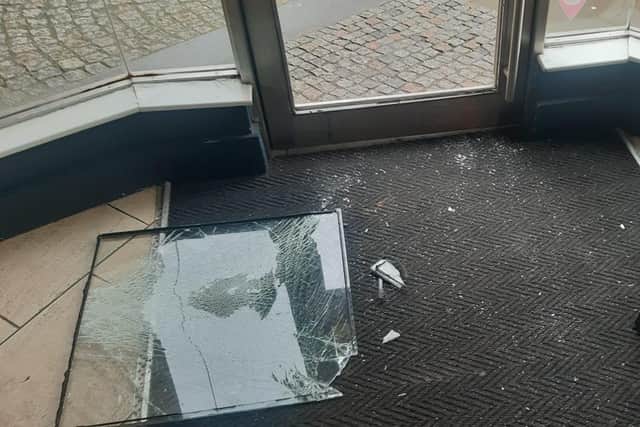 This was the scene after thieves broke into Blend Kitchen in Sheffield city centre