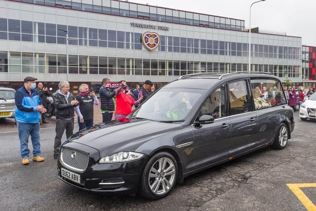 Hearts FC paid tribute when Frank died last month, referring to him as a "popular figure" at Tynecastle and a "Jambo through and through."