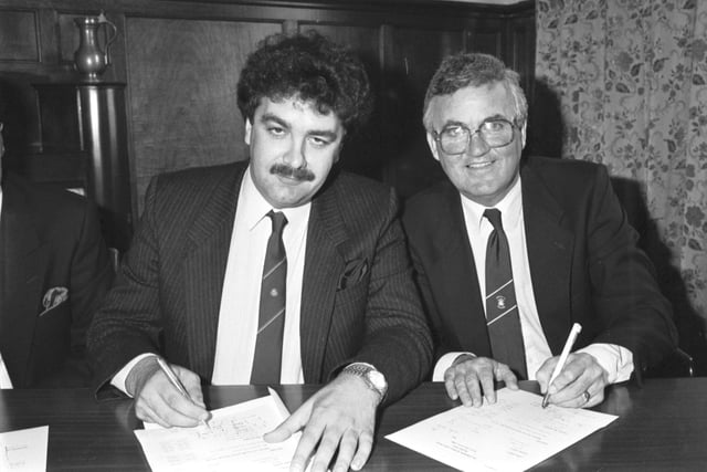 Mercer's success depended on Hibs chairman David Duff (left) selling his 11 per cent stake in the club.