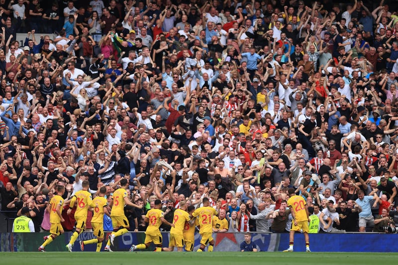 Sheffield United fans were out in big numbers for the Blades trip to the Tottenham Hotspur Stadium