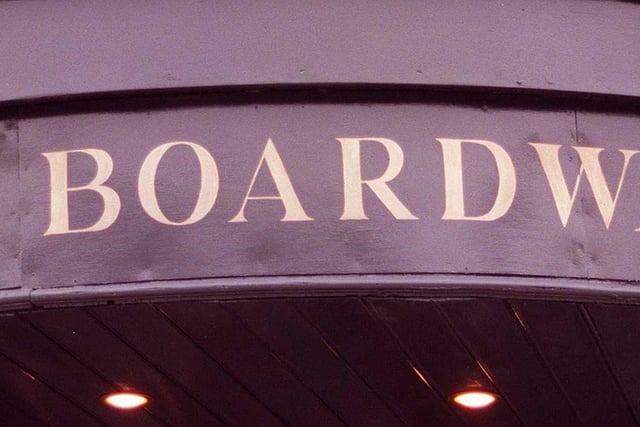 The former sign for The Boardwalk in 1999