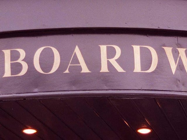 The former sign for The Boardwalk in 1999