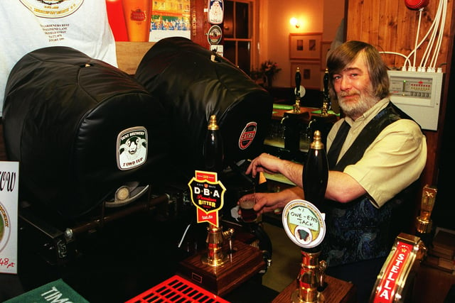 Pictured at the Gardiners Rest Pub, Neepsend Lane, Sheffield, where Ladlord Eddy Munnelly was seen pulling beer from the barrel in 1999