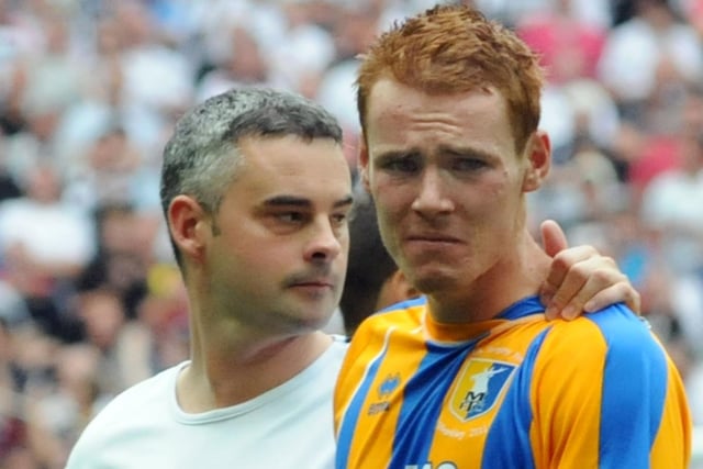 Pompey's skipper was absolutely gutted after Mansfield's FA Trophy final defeat to Darlington in 2011.