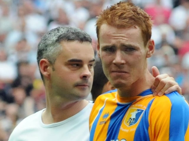 Pompey's skipper was absolutely gutted after Mansfield's FA Trophy final defeat to Darlington in 2011.